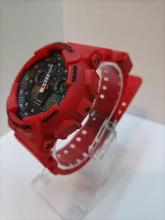 ZEGAREK - CASIO G-SHOCK GA-100 (CZERWONY)
