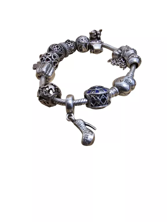 BRANZOLETKA PANDORA + 13 CHARMS