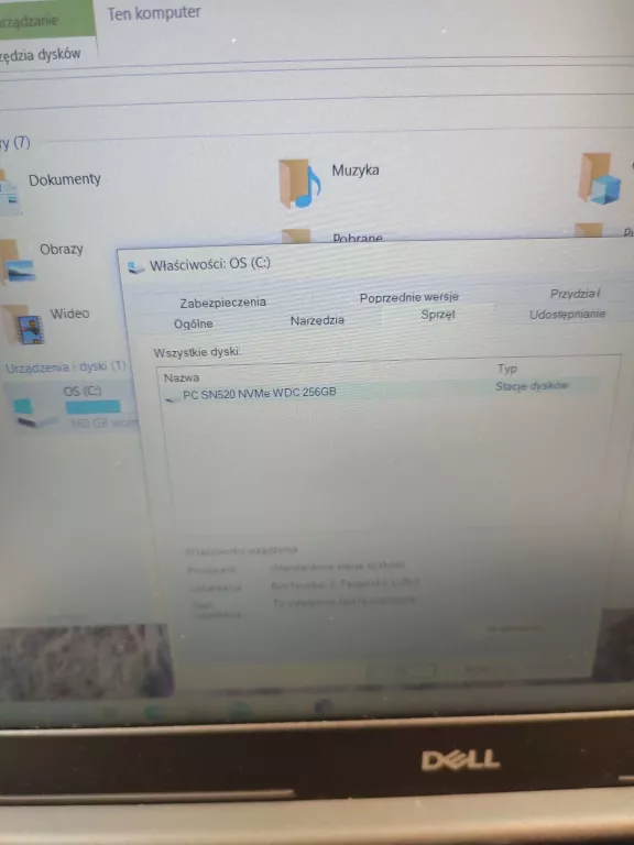 LAPTOP DELL INSPIRON P75F I5-7200U 8 GB RAM 256 GB SSD + ZASILACZ + TORBA