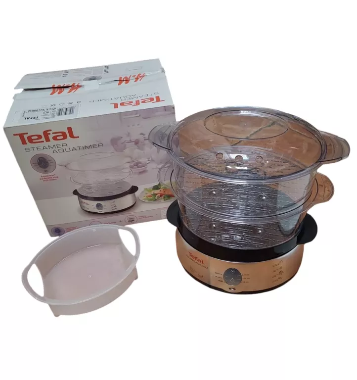 PAROWAR TEFAL STEAMER AQUATIMER S02 ZESTAW