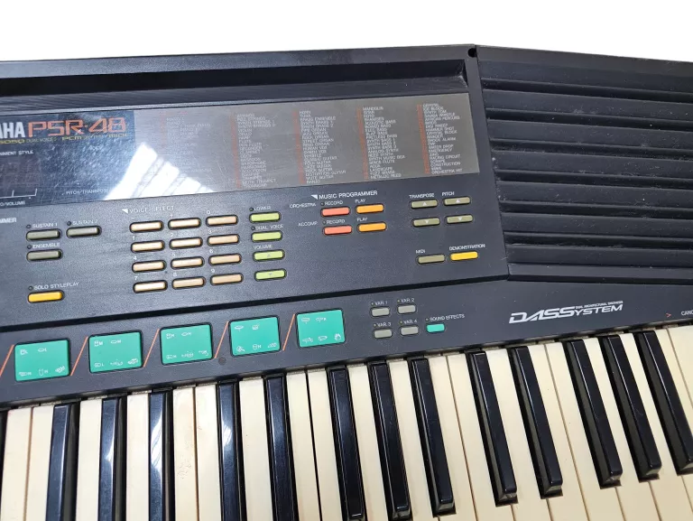 KEYBOARD YAMAHA PSR-48 NA CZĘŚCI + ZASILACZ