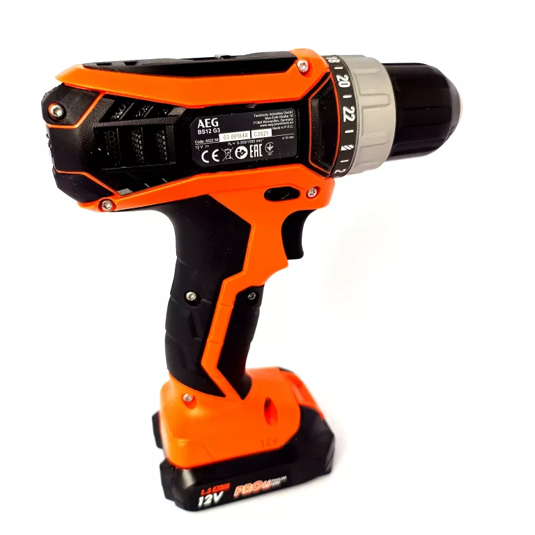 WIERTARKO-WKRĘTARKA AEG 12 V BS 12G3 LI-152C KOMPLET