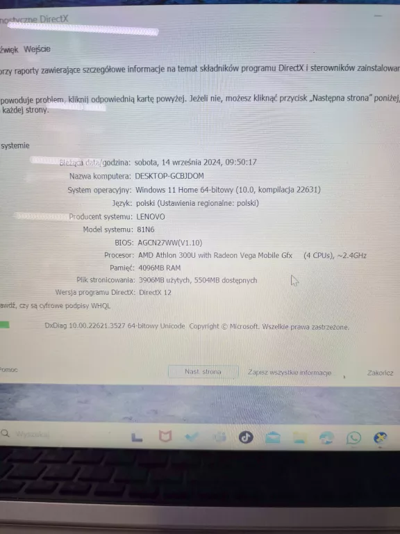 LAPTOP LENOVO IDEAPAD C340-14API AMD ATHLON 300U 4/128GB 14"