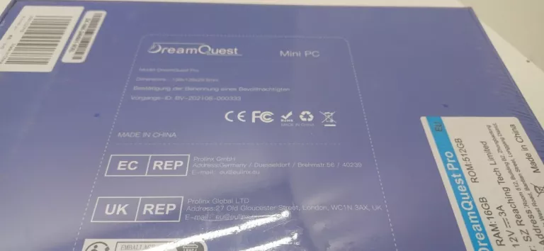 DREAMQUEST MINI PC,12TH INTEL N95 16GB RAM 512GB M.2 SSD WINDOWS 11 PRO