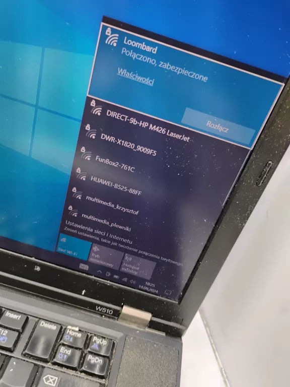 LAPTOP LENOVO W510 +ŁAD (12GB/167GB)