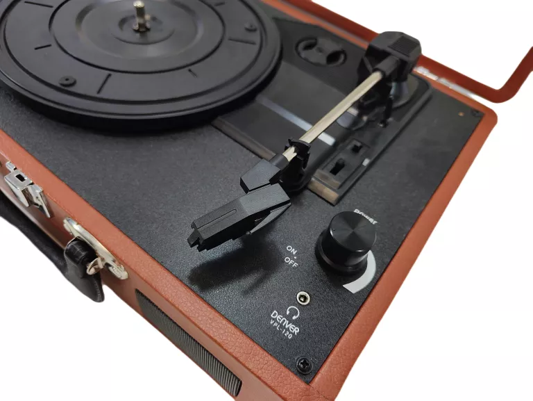 GRAMOFON DENVER VPL-120 BRĄZOWY GRAMOFON Z REJESTRATOREM CYFROWYM