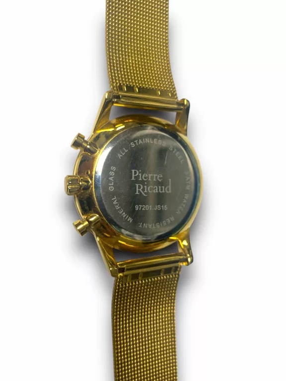 ZŁOTY ZEGAREK MĘSKI PIERRE RICAUD 97201 JS15