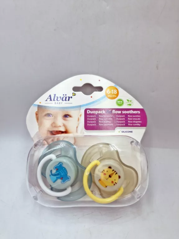 SMOCZEK PHILIPS AVENT ANATOMICZNY SILIKON 6 M + SŁOŃ TYGRYS