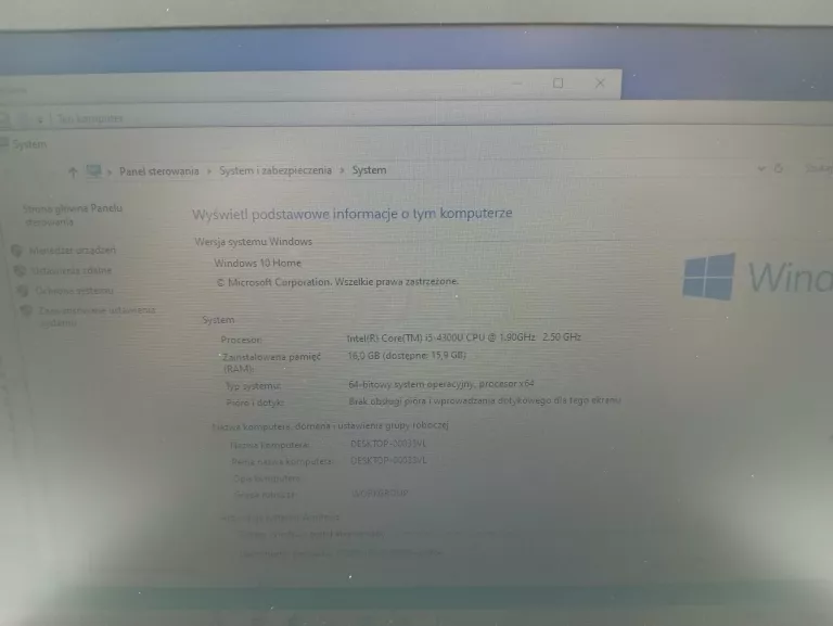 LAPTOP HP ELITEBOOK 840G 16/240GB INTEL(R) CORE(TM) I5-4300 CPU @ 1.90GHZ