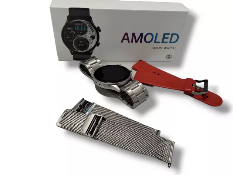 ZEGAREK SMARTWATCH AMOLED PULS BP ROZMOWY POL MENU