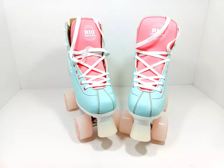 RIO ROLLER WROTKI SCRIPT TEAL/CORAL ROZM. 39.5