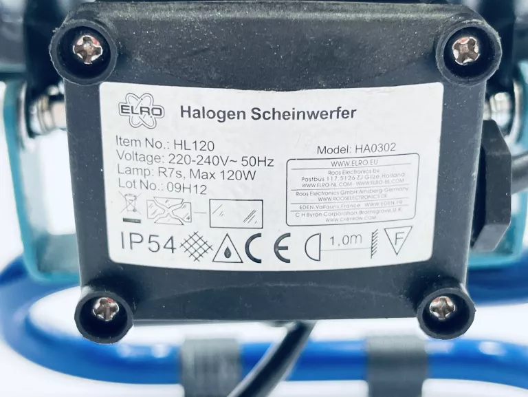 ELRO HALOGEN SCHEINWERFER HL120 120W *