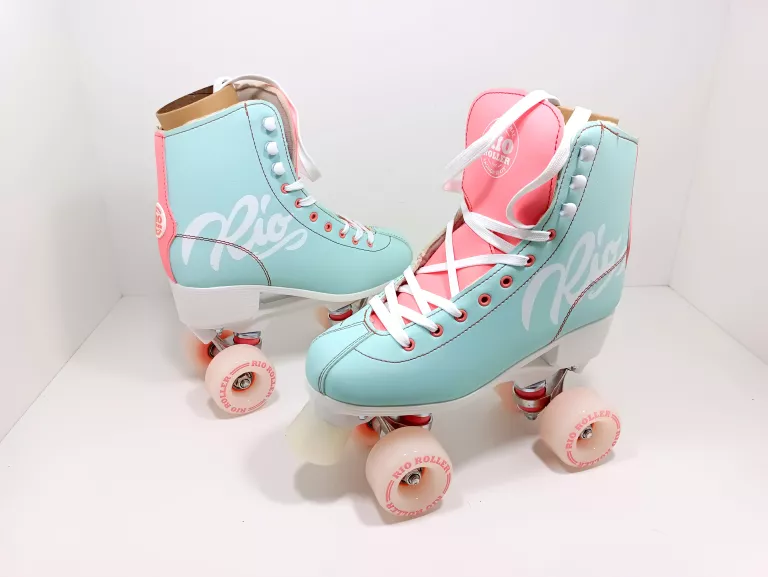 RIO ROLLER WROTKI SCRIPT TEAL/CORAL ROZM. 39.5