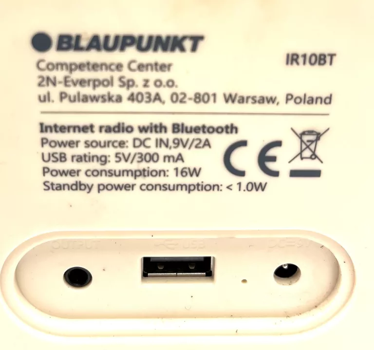 RADIO BLAUPUNKT IR10BT