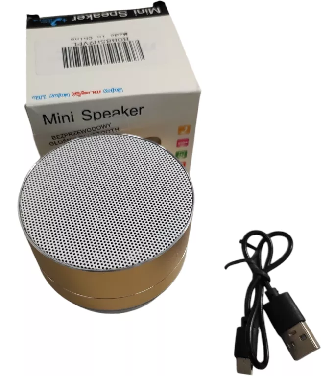 GŁOŚNIK BLUETOOTH MUSIC MINI SPEAKER ZŁOTY