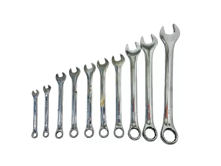 KLUCZE PŁASKO OCZKOWE CHROME VANADIUM 10SZT