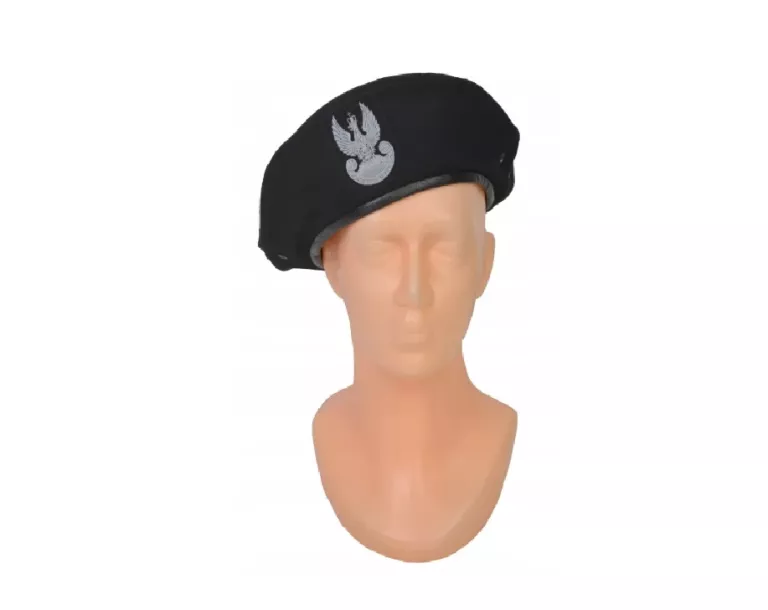 BERET WOJSKOWY CZARNY 418/MON ROZMIAR 56