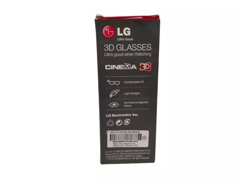 LG CINEMA 3D GLASSES AG-F310