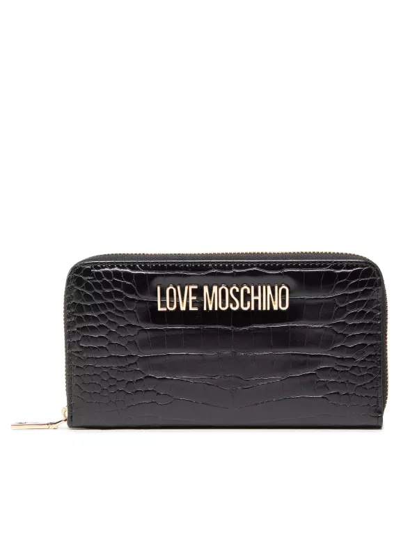 LOVE MOSCHINO PORTFEL SKÓRA EKOLOGICZNA CZARNY JC5624PP1FLF0000 - KOBIETA