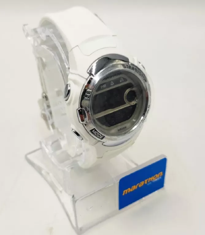 ZEGAREK DAMSKI TIMEX MARATHON TW5M15100 BIAŁY + PUDEŁKO