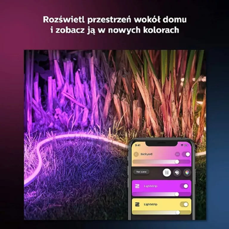 PHILIPS HUE LED OUTDOOR STRIP 5M, BIAŁY I KOLOROWY AMBIANCE SHAPE SMART