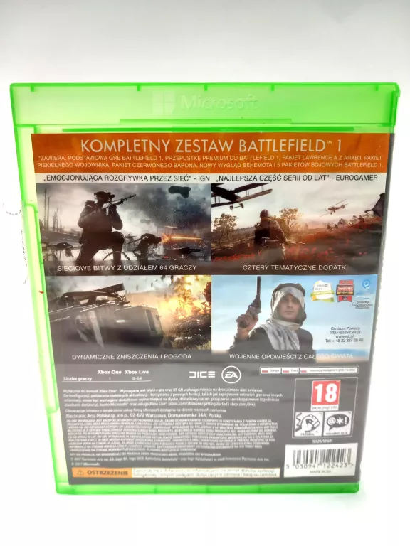 BATTLEFIELD 1 REVOLUTION XBOX ONE DUBBING PL