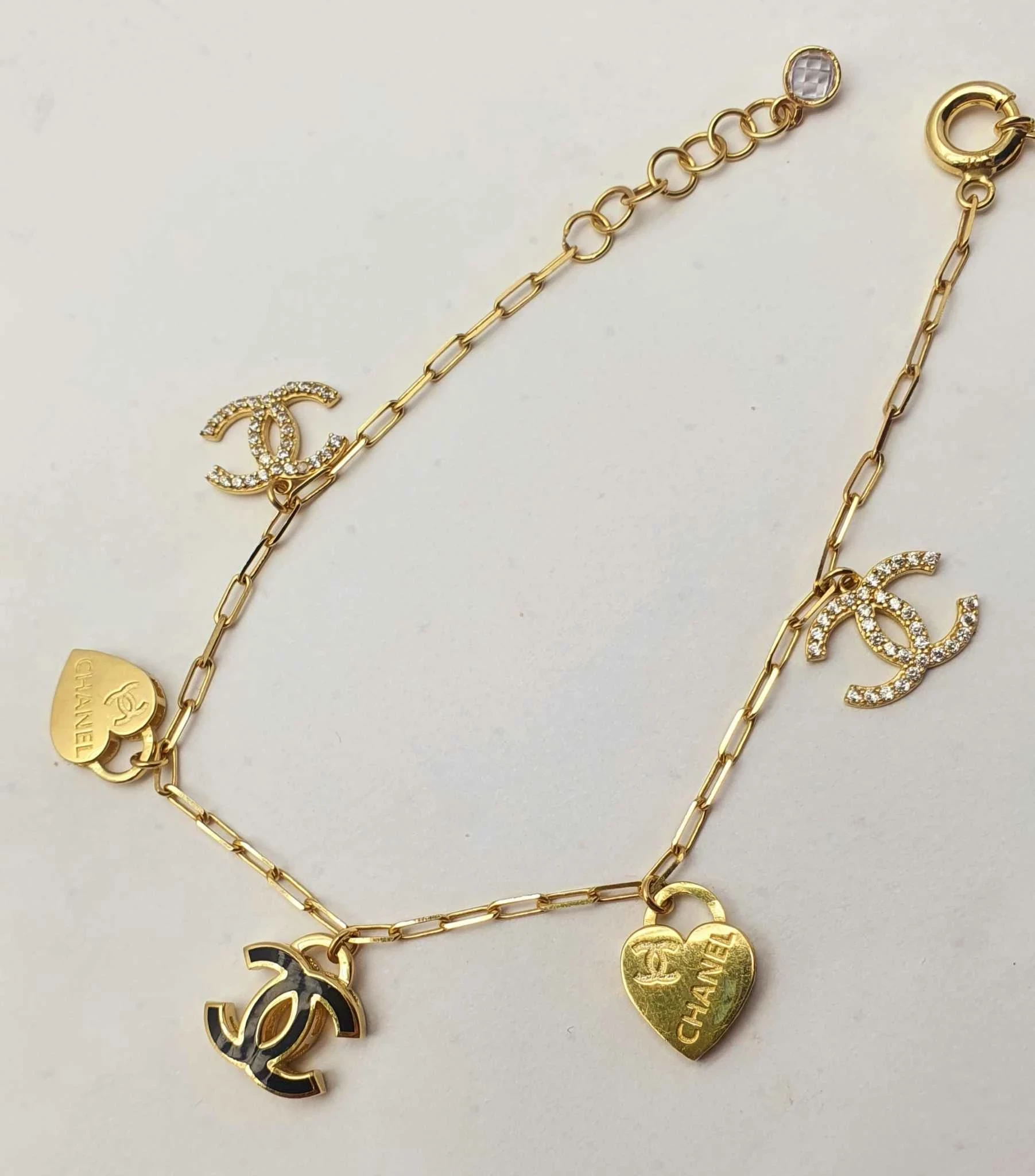 sliczna-zlota-bransoletka-chanel-562-g-185-cm-igla-stan-11323-2