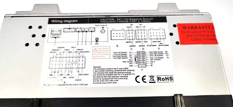 RADIO SAMOCHODOWE VORDON AC-8280 WALLY 2-DIN