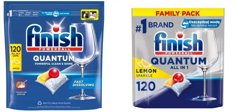 FINISH KAPSUŁKI DO ZMYWARKI QUANTUM ALL IN ONE LEMON 120 SZTUK