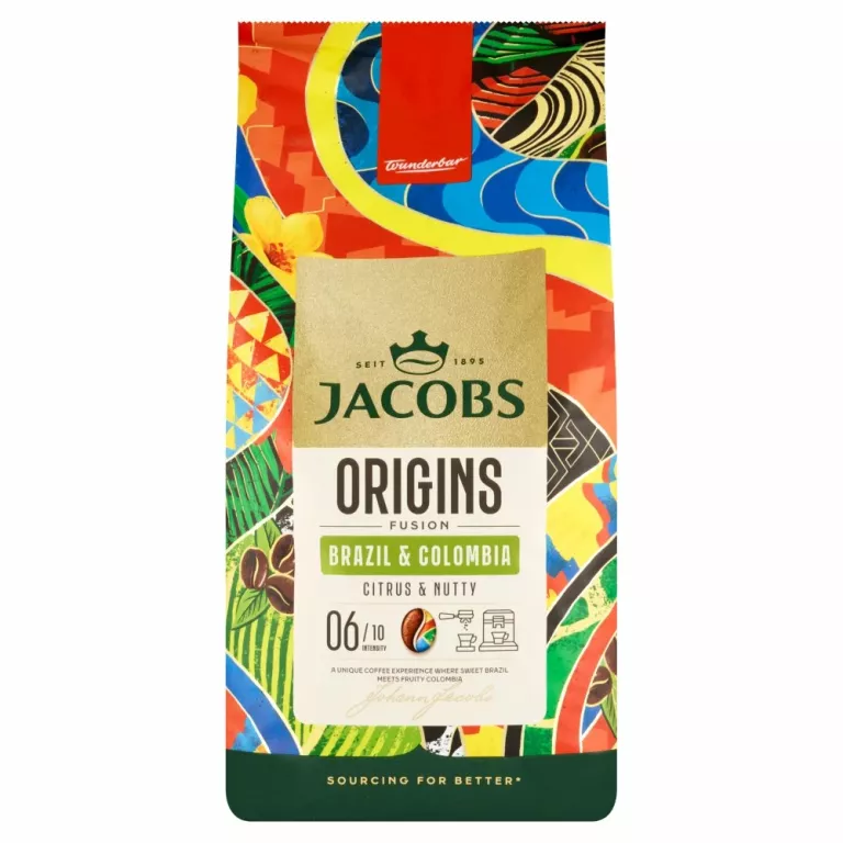 KAWA ZIARNISTA JACOBS ORIGINS FUSION BRAZIL & COLOMBIA