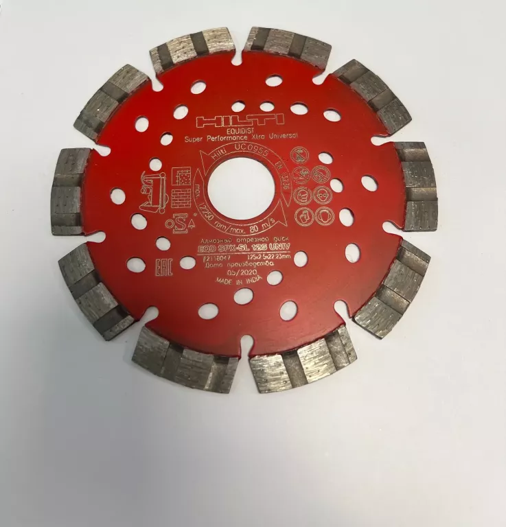 UNIWERSALNA TARCZA DIAMENTOWA SPX HILTI 125 EQD SPX -SL 125  125X2,5X22,23