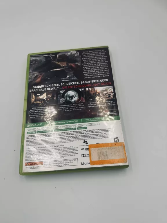 XBOX 360 ENEMY FRONT