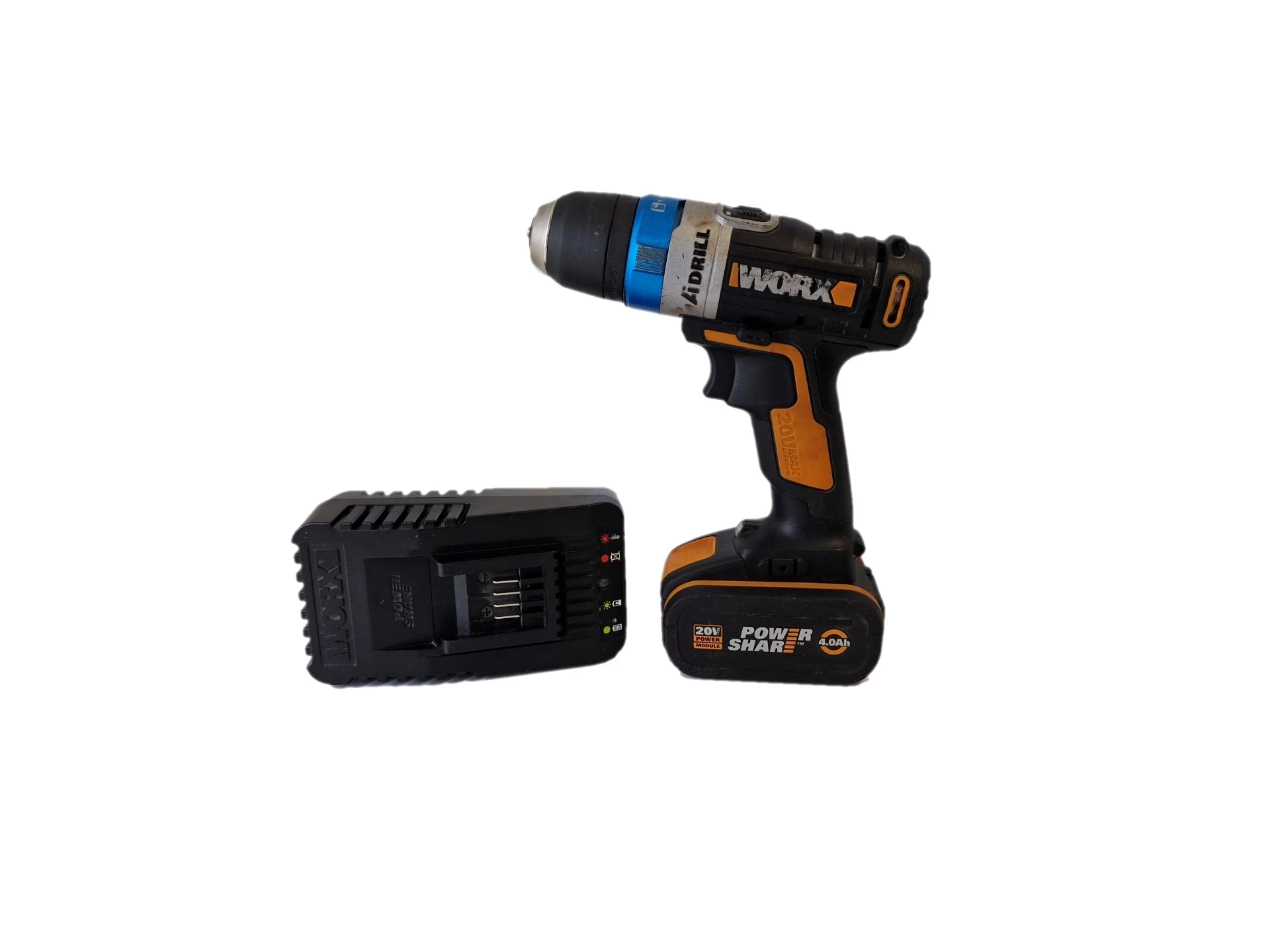 WIERTARKO WKRĘTARKA WORX 20V AKUMULATOROWA 4AH ŁADOWARKA