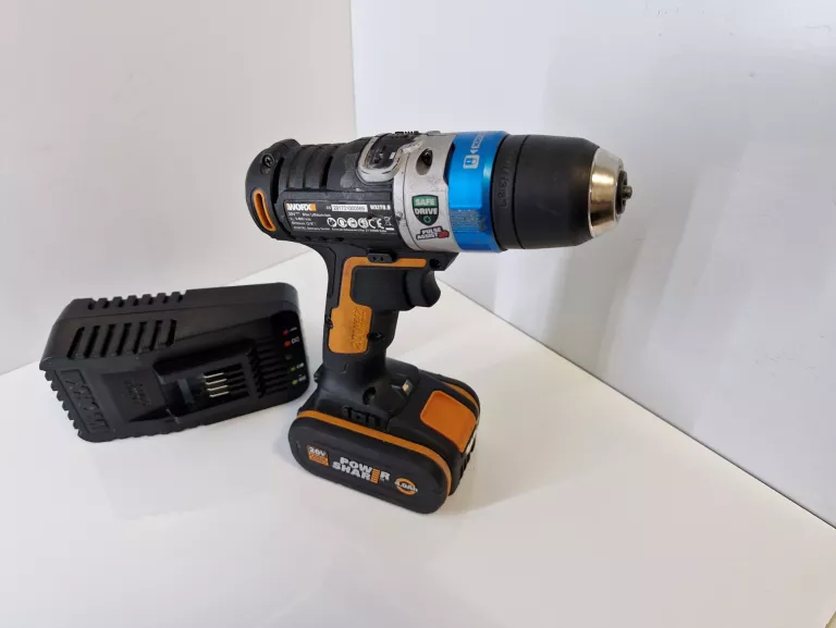 WIERTARKO WKRĘTARKA WORX 20V AKUMULATOROWA 4AH ŁADOWARKA