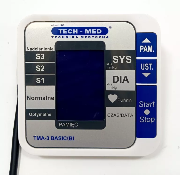 CIŚNIENIOMIERZ ELEKTRONICZNY TECH-MED TMA-3BASIC(B) NA RAMIĘ