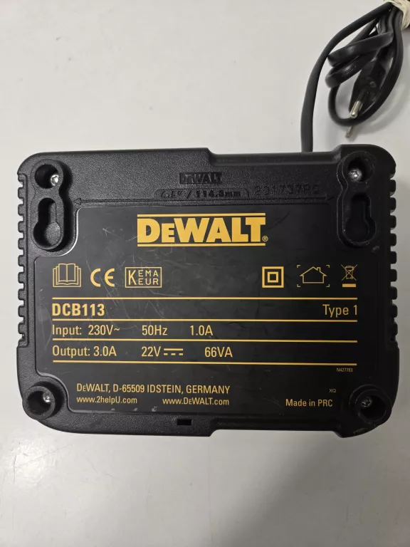 ŁADOWARKA DEWALT DCB 113