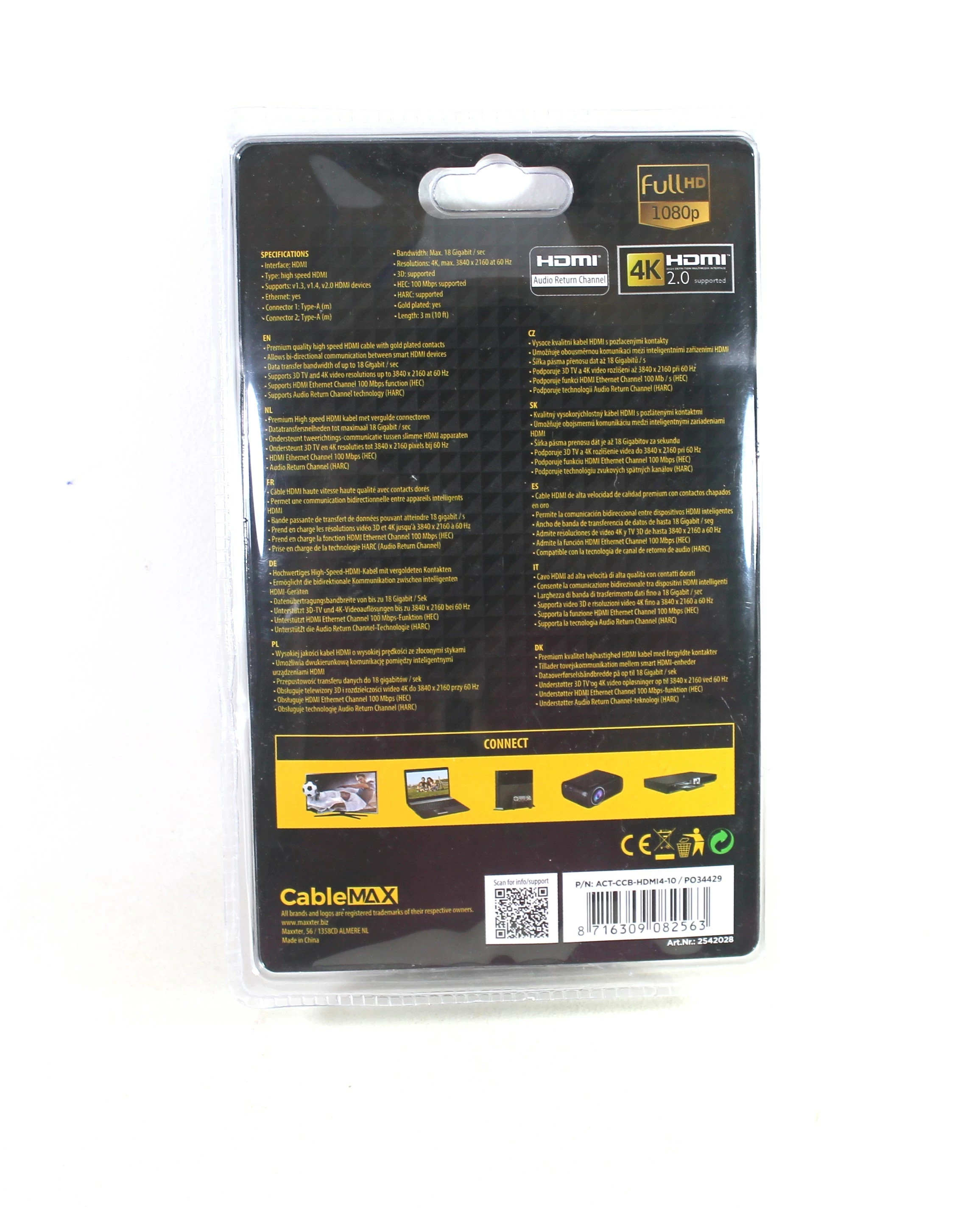 KABEL HDMI 2.0 HIGH SPEED 4K UHD 3D DVI i HDMI Loombard.pl