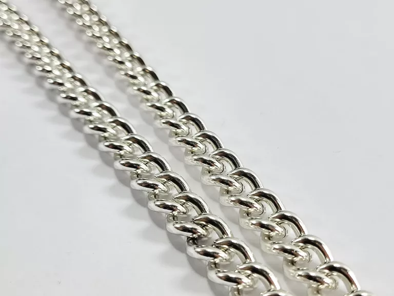 SR010 SREBRO 925 SOLIDNY ŁAŃCUCH PANCERKA DŁUGOŚĆ 60 CM
