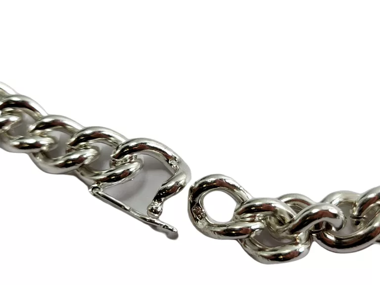 SR010 SREBRO 925 SOLIDNY ŁAŃCUCH PANCERKA DŁUGOŚĆ 60 CM