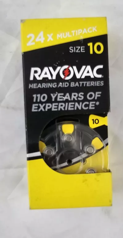 BATERIA DO APARATÓW SŁUCHOWYCH RAYOVAC 10 24 SZT.