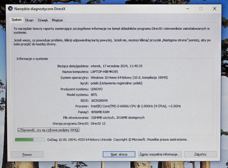 LAPTOP LENOVO V110-15ISK I3 2,0 GHZ 4/256 GB SSD