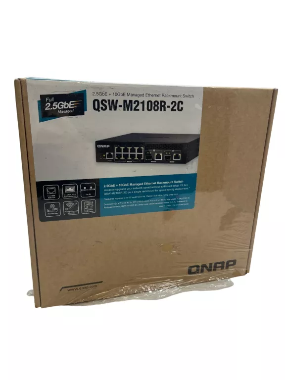 QNAP QSW-M2108R-2C 8 PORT 2,5 GBIT/S 2 PORT 10 GBIT/S SFP+/NBASE-T COMBO