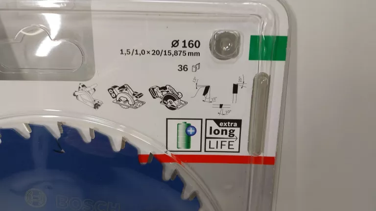 36 BOSCH TARCZA DO PILARKI BEZPRZEWODOWEJ EXPERT FOR WOOD 160 X 1,5