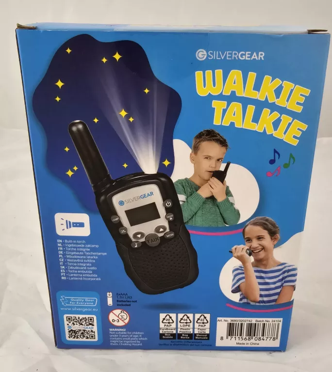 WALKIE TALKIE SILVERGEAR CZARNE
