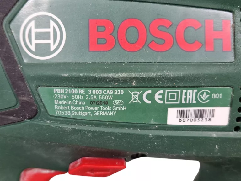 MŁOTOWIERTARKA BOSCH PBH 2100RE 550W