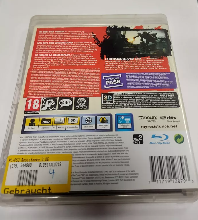 RESISTANCE 3 PS3
