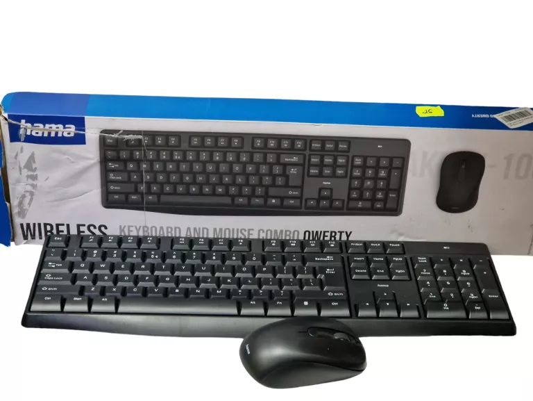 ZESTAW BEZPRZEWODOWA KLAWIATURA I MYSZ HAMA COMBO AKMW-100