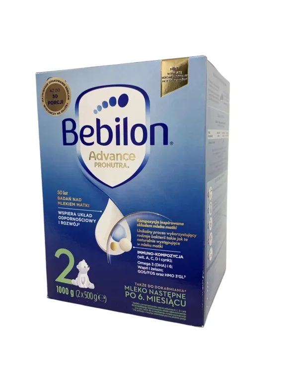 BEBILON 2 ADVANCE PRONUTRA MLEKO NASTĘPNE 1000 G