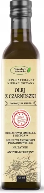 OLEJ Z CZARNUSZKI 500ML ZAWSZE ŚWIEŻY CZARNUSZKA