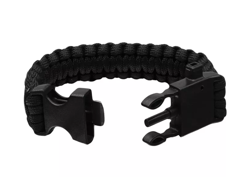 BRANSOLETKA SURVIVALOWA PARACORD 5W1 KRZESIWO KOMPAS GWIZDEK BR-003